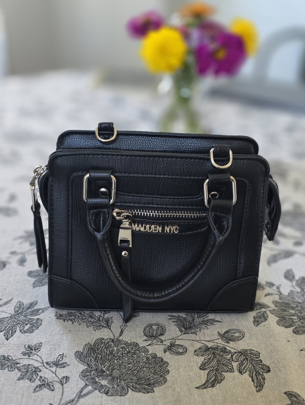 Madden NYC Black MINI Satchel Bag